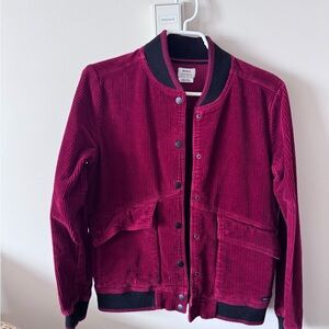 Burgundy/Red RVCA Corduroy Jacket